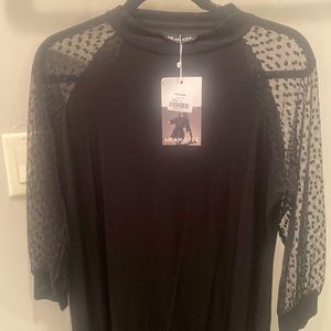 Black Jersey long sleeve dress